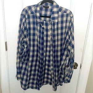 Lane Bryant plaid top